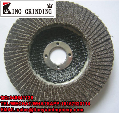 4inch 100x16mm Flap Disc With Black Color  Calcined Aluminum