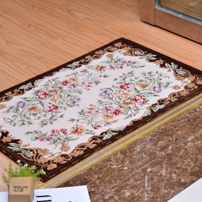 European-Style High-End Pastoral Dornier Jacquard Carpet Non-Slip Absorbent Floor Mat Door Mat Hallway Mat Factory Direct Sales