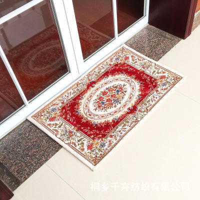 High-End Chenille European Jacquard Carpet Door Mat Foyer Foot Mat Non-Slip Floor Mat Factory Direct Sales