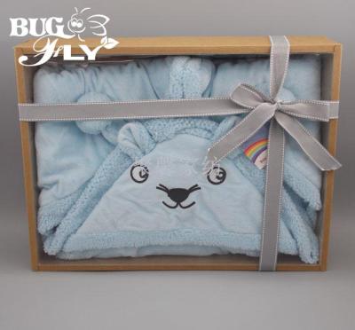 Juxin Home Textile Hot Sale Baby Baby Blanket Polyester Baby Baby Blanket Gift Box Packaging