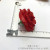Imitation flower small rose head rayon cloth fake wedding accessories.