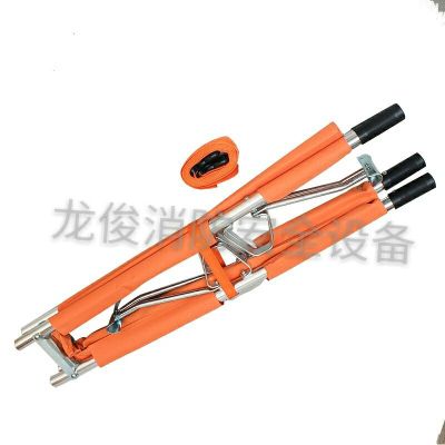 Aluminum alloy folding stretcher, fire rescue stretcher, medical first aid stretcher.