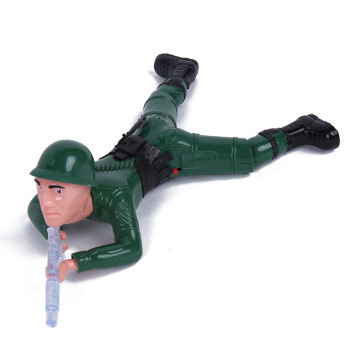 Manufacturer wholesale crawling soldier simulation electric climbing soldier luminous toys night market stalls.