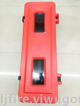 Plastic fire extinguisher box, plastic case, fire box, fire fighting equipment.