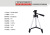 [section 4 aluminum tube] portable tripod webcast camera fishing lamp holder manufacturers direct selling