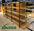 Imported supermarket with wheels and drawer with bottom cabinet can move the steel wood shelf.