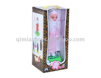 Muslim doll 12 inches with music dancing function.