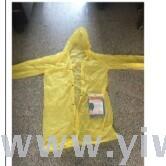 Blue and Yellow Mixed PE Embossed Raincoat, RMB1.3FOR 2000 pieces