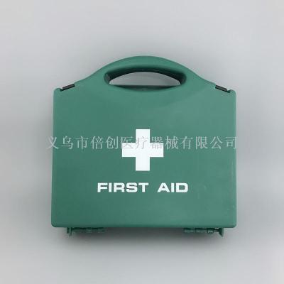 Plastic box for plastic first aid kit.