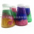 Conical bottle 7 color star sand rubber glue toy crazy slime putty magic mud.