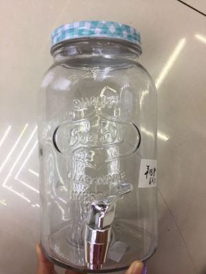 Glass bubble bottle faucet beverage can