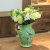 American country garden painting vase pottery vase ceramic vase furnishings with large body milk pot vase.