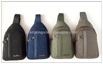 Washed nylon waterproof breast pack sports leisure bag quality man bags money to increase the fairy.