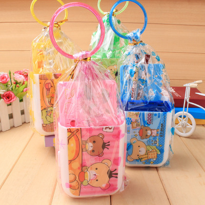 Creative multi-function folding pen container set learning learning stationery kindergarten gift wholesale