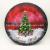 Plate new style Christmas plate plastic plate fashionable European style food mat plate circular plate