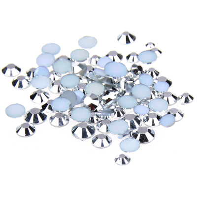 Silver coating  Color Glue On Resin Rhinestones 2mm-6mm