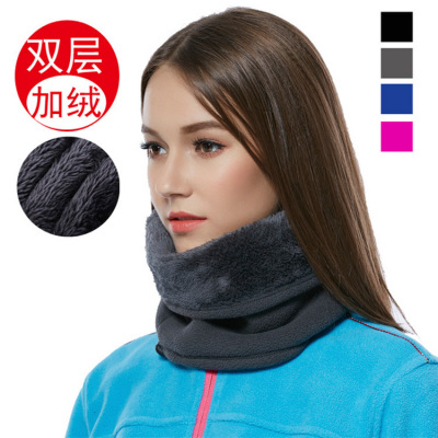 Outdoor fleece neck men's and women's head scarf hat winter multi-functional sports cycling head cover thermal mask