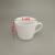 WEIJIA white porcelain coffee cup and saucer 200ML standard capacity.