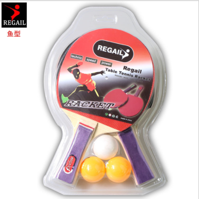 Fish - type tennis bat with rubber - reverse rubber teaching practice racket
