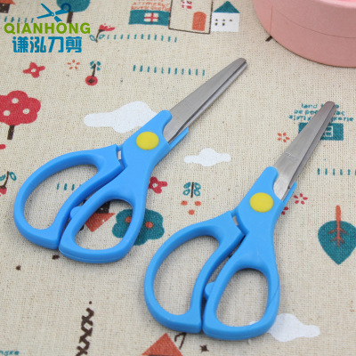 Boutique Cute All Plastic Environmental Protection Safe Non-Toxic Children Comfortable Handmade High Quality Stainless Steel Scissors Lace Scissors