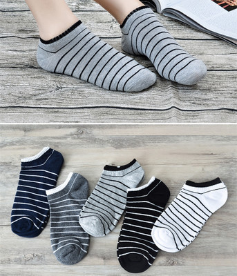 Spring/Summer 2020 men's thin breathable boat socks sports socks striped socks men's shop supply manufacturer wholesale