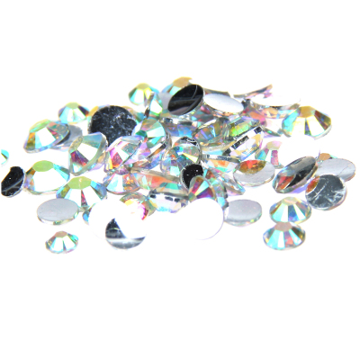 Crystal AB Color Glue On Resin Rhinestones 2mm-6mm