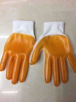 PVC Wear-Resistant Flat Protective Gloves