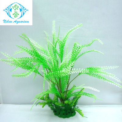 Spot wholesale simulation of aquatic aquatic the plants and fish tank decorative green landscape plastic aquarium fake, water grass.