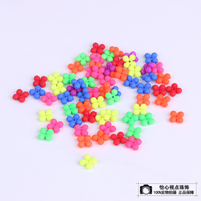 Solid Color Beads Ornament Accessories DIY Handmade Beading Material Set Acrylic Beads