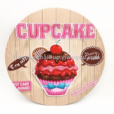 Plate new style cake series plastic plate fashionable European style food cushion plate circular plate