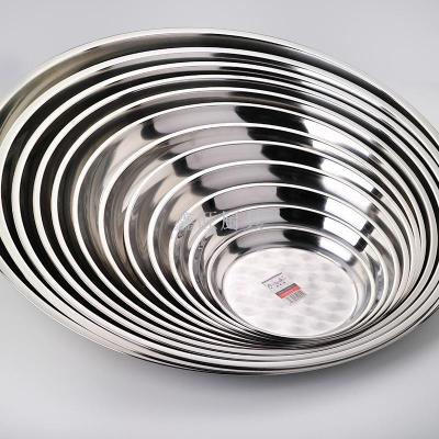 Inch plate stainless steel tray with stainless steel plate 410 round tray.