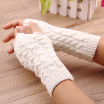 Korean version of autumn winter women's knitting warm arms set manufacturers direct wholesale