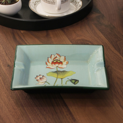 Ceramic ashtray new Chinese character vintage home furnishings fashion accessories fashionable decoration.