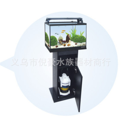 Manufacturer direct supply quality glass ecological fish tank open style fish tank black and white.
