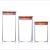 Bamboo and wood cover glass seal jar glass herbal tea set straight tube flower tea can tea can candy storage