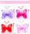 Double luminous butterfly wings three sets of children's toys performance supplies night market hot sale wholesale