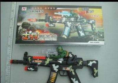 Hot style hot selling electric gun series soldiers assault rifle blast sound flashing lights.