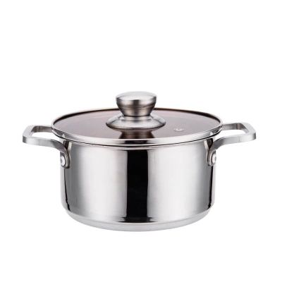 Stainless steel small pot soup pot extra thick induction cooker gas general purpose