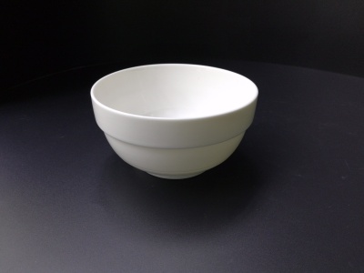 Ceramic bone China bowl cutlery 5.5-inch guard side bowl white tyre.