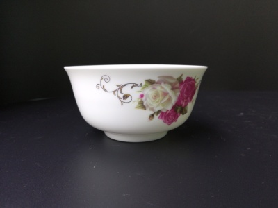 Ceramic bone China bowl, gold bell bowl, 4.5 bowls of golden flowers.