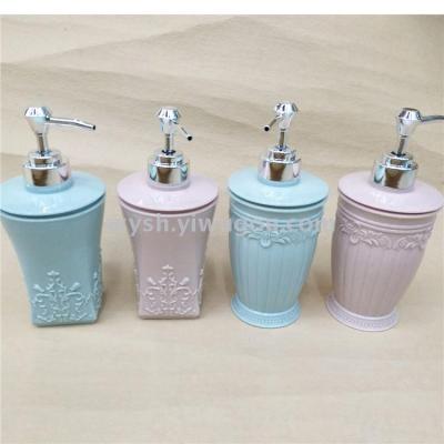 European-Style Carved Shower Gel Sub Bottle Hand Sanitizer Bottle Shampoo Fire Extinguisher Bottles Pump Bottle Lotion Bottle