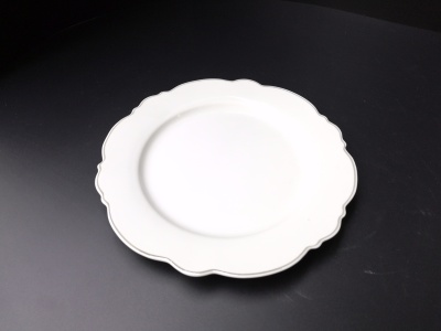 Household department store ceramic bone China white tyre 10.5-inch mono gold wire/single silver wire cutlery.