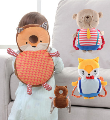 The cute fox bear protection head baby protection head pillow anti-collision belt foreign trade