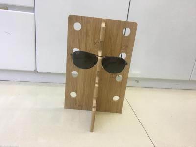 Glasses display frame bamboo wood