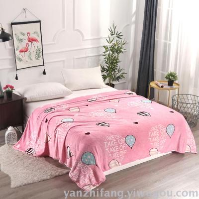 A new spring/summer flannel blanket, yunmink blanket, coralline blanket, air-empty blanket and blanket gift