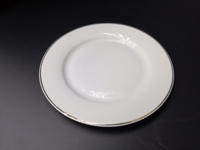 Porcelain plate for daily use porcelain plate flat plate 10.5 inch round flat white flat.