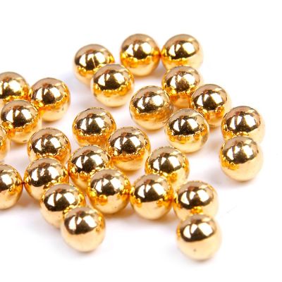 Metallic gold No Hole 4-10mm Round Pearls Imitation Pearls Craft Art Diy Beads Nail Art Decoration