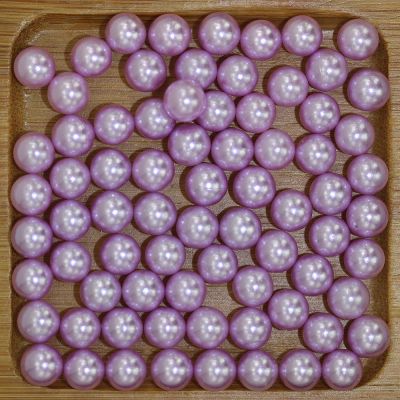 Light purple  No Hole 1.5-10mm Round Pearls Imitation Pearls Craft Art Diy Beads Nail Art Decoration
