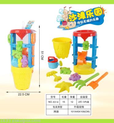 New beach hourglass combination 9 sets of summer toys children fun playhouse beach toys direct sale