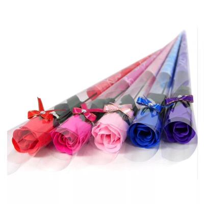 Mother's Day Gift Single Rose Soap Flower Spot Supply Monthly Sales of 100,000